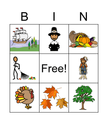 Fall Bingo Card