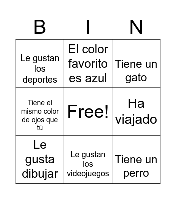 Encontrar a alguien que Bingo Card