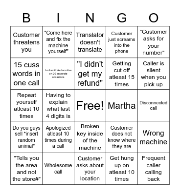 FRIDAY EXTRAVAGANZA BINGO Card