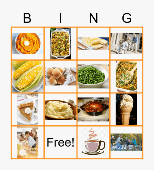 Thanksgiving Bingo Card