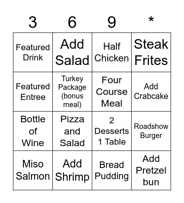 Matchbox Bingo Card