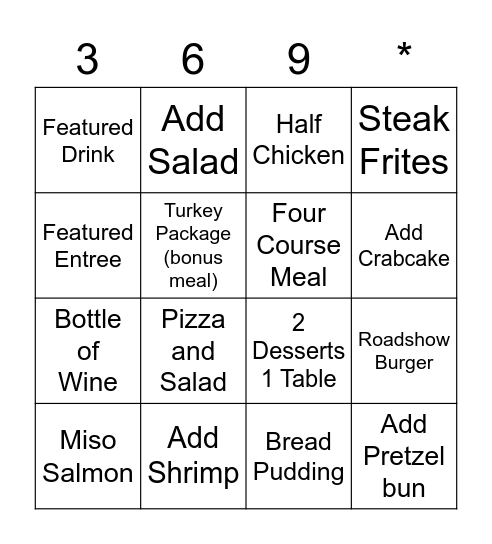 Matchbox Bingo Card