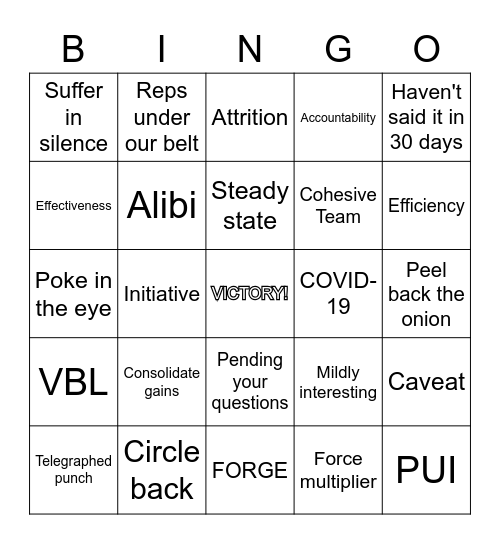 QTB Bingo Card