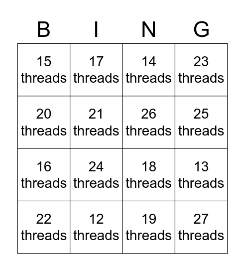 Runecrafting Bingo Card