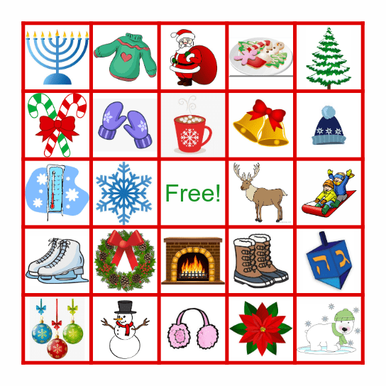 WINTER BINGO Card