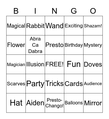 Magic Board Meeting Bingo! Bingo Card
