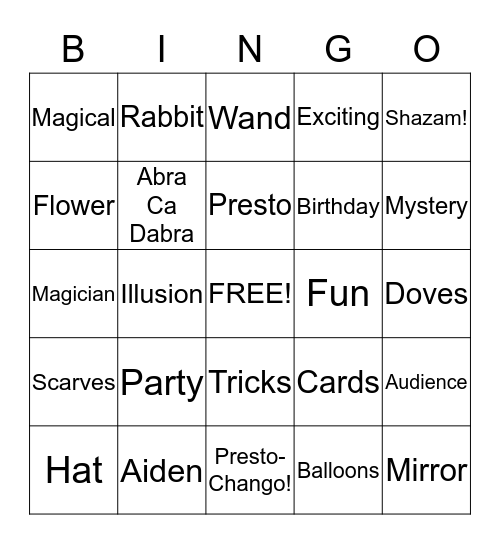 Magic Board Meeting Bingo! Bingo Card