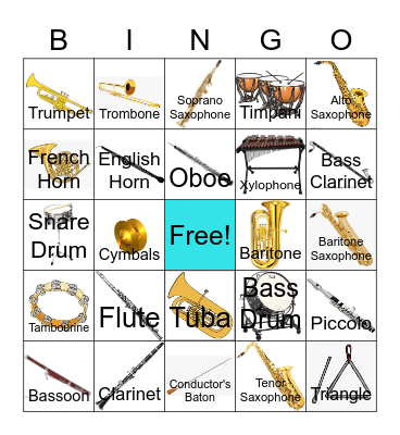 Band Bingo Card