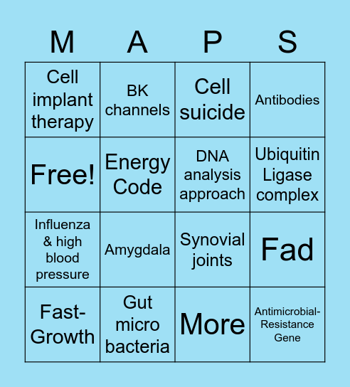 Round 2 bingo Card