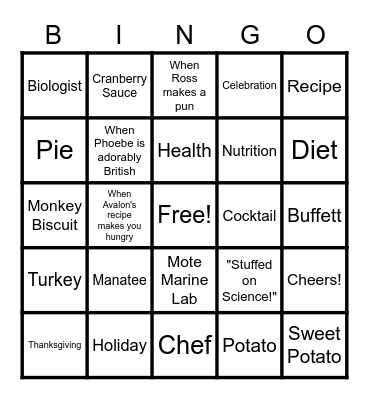 Lounge and Learn: Stuffed on Science Bingo Card