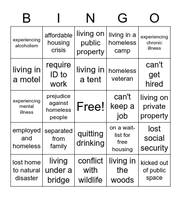 Hungry for Love Bingo Card