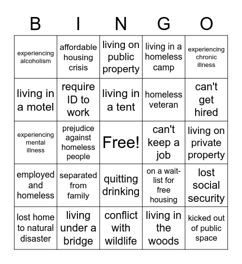 Hungry for Love Bingo Card