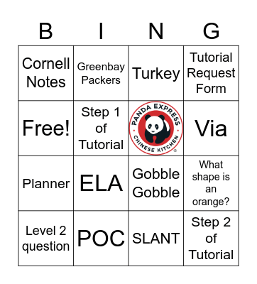 AVID BINGO Card