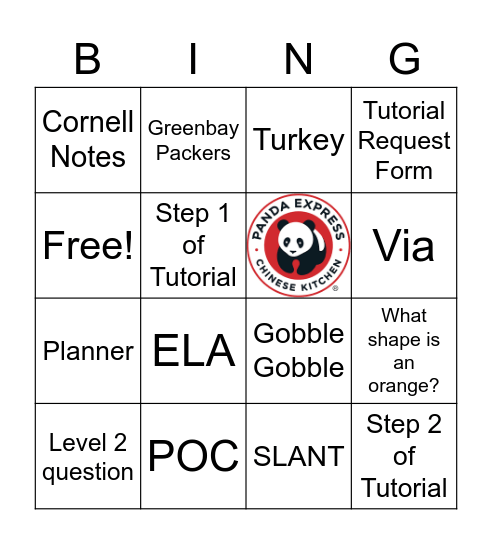 AVID BINGO Card