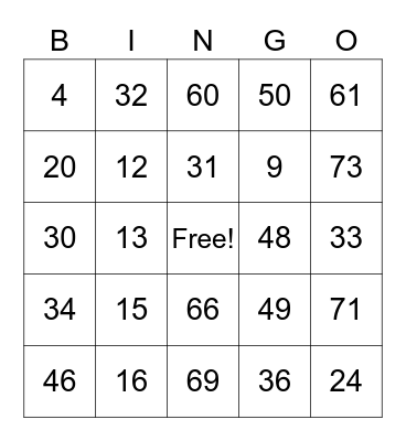 when did i ask Bingo Card