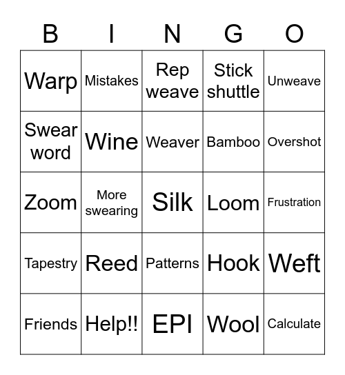 Billies beautuful bingo card Bingo Card