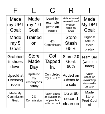 Holiday Bingo TAP - Manager Bingo Card