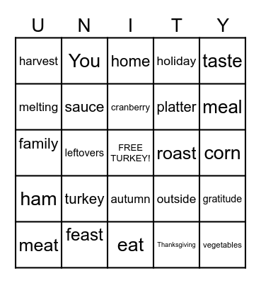 UNITED WAY 2020 Bingo Card