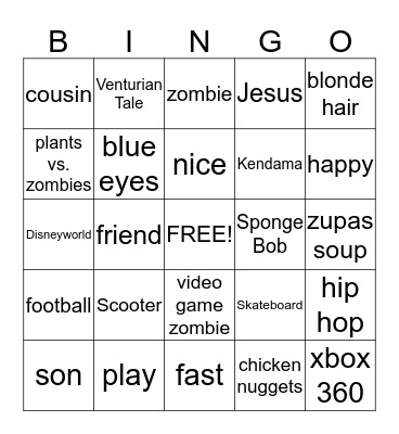 Grey Bingo Card