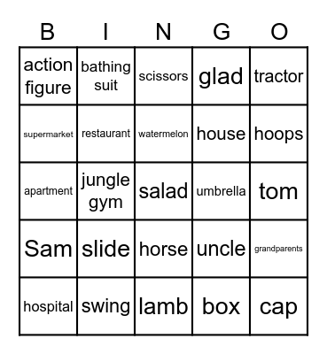 Review Bingo Card