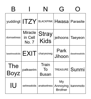 BINGO bareng anaksetress Bingo Card