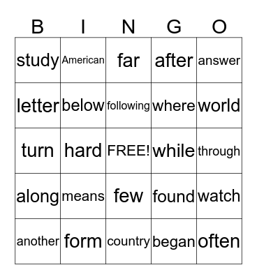 Jocelyn, Kayden, Emma Bingo Card