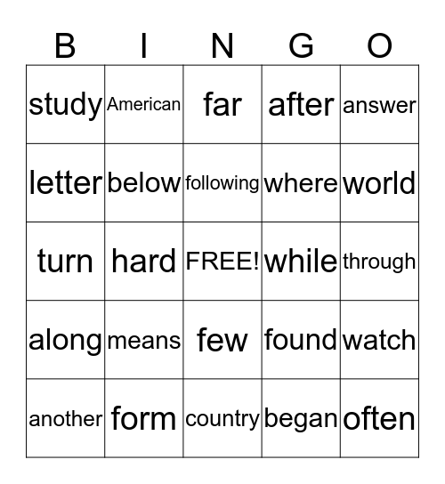 Jocelyn, Kayden, Emma Bingo Card