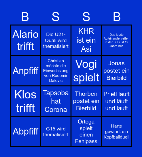 Bieleborner Bingo Card