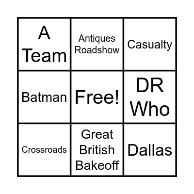 Craigs Quiz Bingo Card