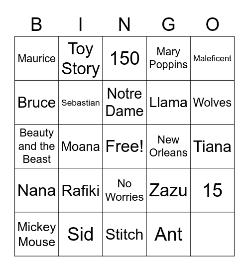 Trivia Bingo! Bingo Card