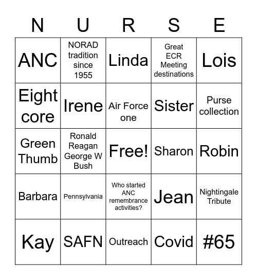 SALLY'S BIRTHDAY BINGO Card