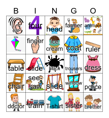 Unit 1 to unit 7 Bingo Card