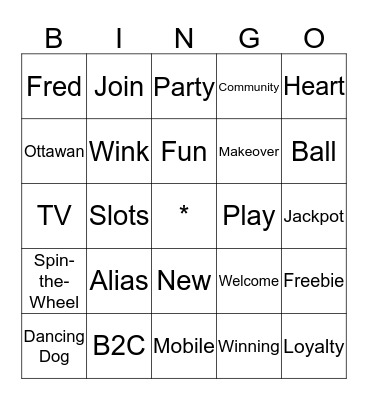 Wink if you're in! Bingo Card