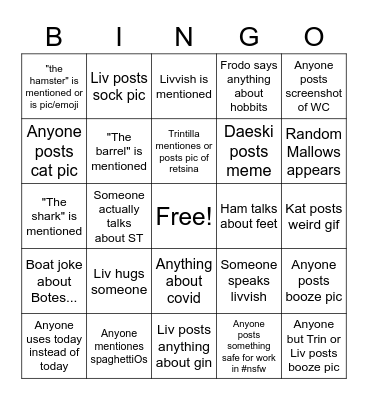 HoM Bingo Card