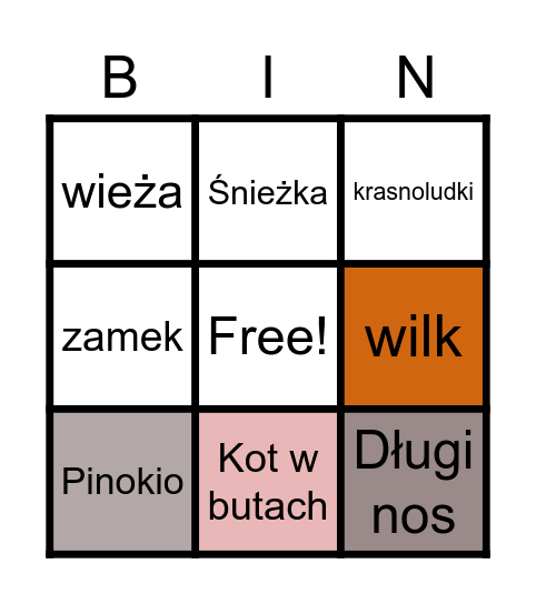 Untitled Bingobajki Bingo Card