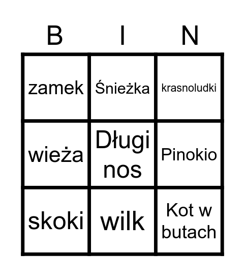 Untitled Bingobajki Bingo Card