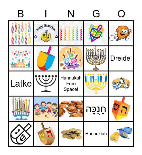 Channukah Bingo Card