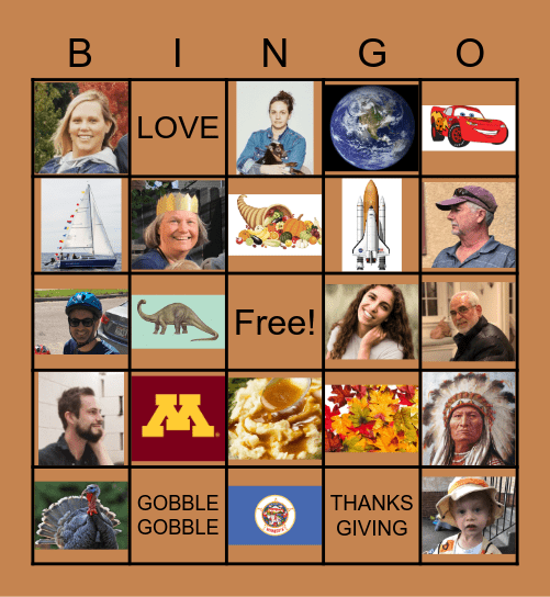 THANKSGIVING BINGO! Bingo Card