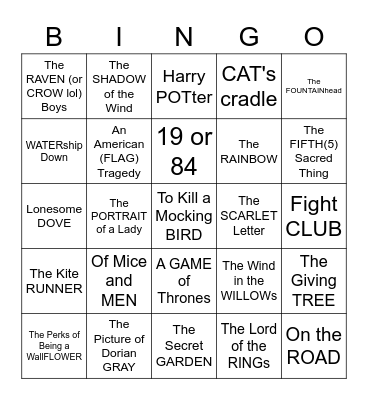 Jenn's Birthday Bingo Card