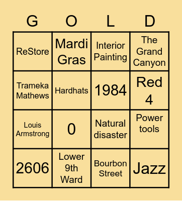 Round 2 Bingo Card
