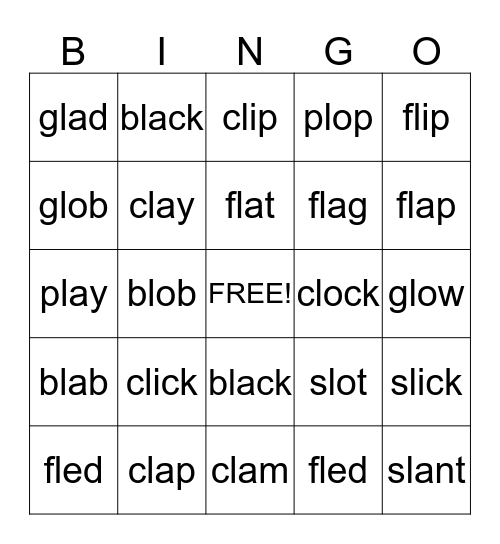 l Blend Bingo Card