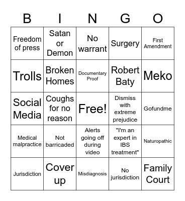 Franny and Arlena Derp 2 Bingo Card