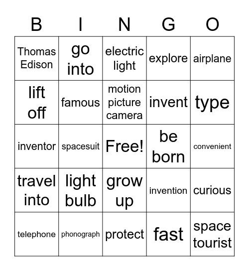 Reading key-3-U1,U2 Bingo Card