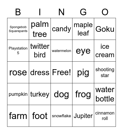 Art 11/23 Bingo Card