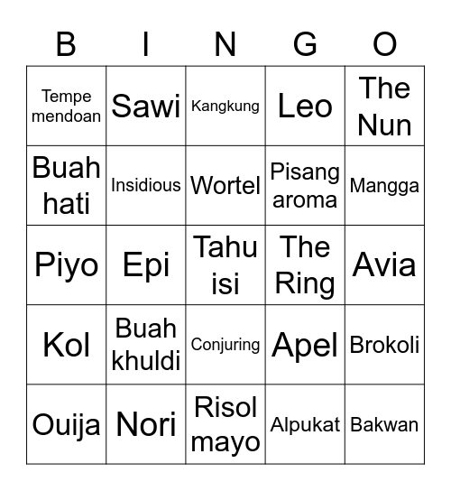 Bingo! - JKT48 Bingo Card