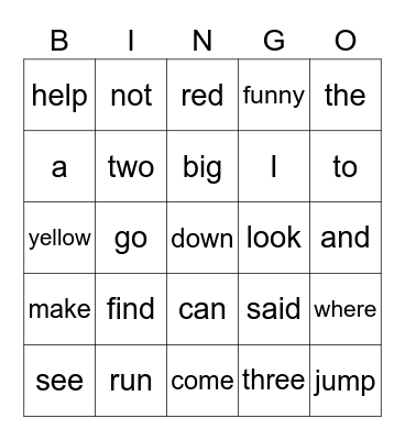 Eva's Bingo #1 Bingo Card