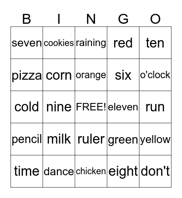 Third Grade Review Bingo #2 Bingo Card