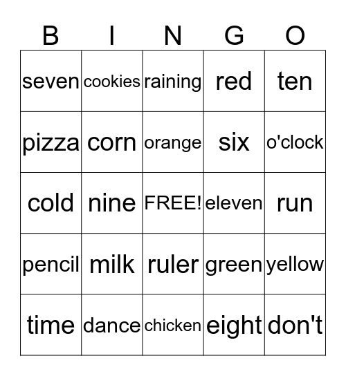 Third Grade Review Bingo #2 Bingo Card