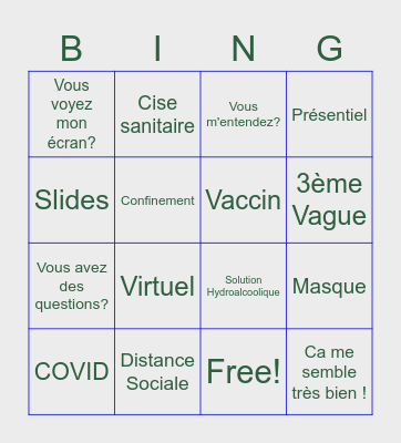 Zoom Bingo Card Bingo Card