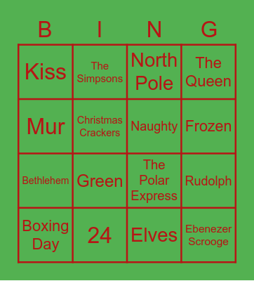 Ousedale Christmas Bingo! Bingo Card